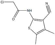 2-Chloro-N-(3-cyano-4,5-dimethyl-thiophen-2-yl)-acetamide CAS#: 124476-88-6