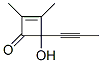 2-Cyclobuten-1-one, 4-hydroxy-2,3-dimethyl-4-(1-propynyl)- (9CI) CAS#: 130352-47-5
