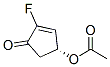 2-Cyclopenten-1-one,4-(acetyloxy)-2-fluoro-,(R)-(9CI) CAS#: 159752-17-7