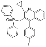 2-Cyclopropyl-3-[(diphenylphosphinyl)methyl]-4-(4-fluorophenyl)quinoline CAS#: 146578-99-6