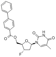 2'-DEOXY-3'-DEOXY-3'-FLUORO-5'-O-(4-PHENYLBENZOYL)-THYMIDINE CAS#: 129468-53-7
