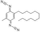 (2-Dodecyl-5-methyl-2,5-cyclohexadiene-1,4-diylidene) bis-cyanamide CAS#: 121720-46-5
