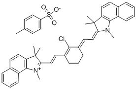 2-((E)-2-(2-CHLORO-3-[(E)-2-(1,3,3-TRIMETHYL-1,3-DIHYDRO-2H-BENZO[G]INDOL-2-YLIDENE)ETHYLIDENE]-1-CYCLOHEXEN-1-YL)ETHENYL)-1,3,3-TRIMETHYL-3H-BENZO[G]INDOLIUM 4-METHYLBENZENESULFONATE CAS#: 309967-80-4
