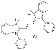 2-[(E)-3-(3,3-DIMETHYL-1-PHENYL-1,3-DIHYDRO-2H-INDOL-2-YLIDENE)-1-PROPENYL]-3,3-DIMETHYL-1-PHENYL-3H-INDOLIUM CHLORIDE CAS#: 122295-58-3