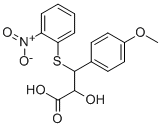 2-HYDROXY-3-(4-METHOXY-PHENYL)-3-(2-NITRO-PHENYLSULFANYL)-PROPIONIC ACID CAS#: 30067-06-2