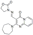 2-(Hexahydro-1H-azepin-1-yl)-3-[(2-oxooxazolidin-3-yl)iminomethyl]-4H-pyrido[1,2-a]pyrimidin-4-one CAS#: 33345-97-0