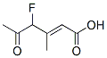 2-Hexenoic acid, 4-fluoro-3-methyl-5-oxo- CAS#: 124412-83-5