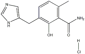 2-Hydroxy-3-(1H-imidazol-5-ylmethyl)-6-methylbenzamide Hydrochloride CAS#: 127170-87-0