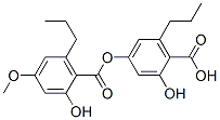 2-Hydroxy-4-(2-hydroxy-4-methoxy-6-propylbenzoyloxy)-6-propylbenzoic acid CAS#: 491-62-3