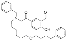 2-Hydroxy-5-[[[6,6-(4-phenylbutoxy)hexylbenzyl]amino]acetyl]benzaldehyde CAS#: 163923-19-1