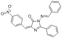 2-Imidazolin-5-one, 1-(benzylideneamino)-4-(p-nitrobenzylidene)-2-phen yl- CAS#: 126293-45-6