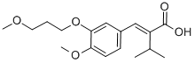 2-Isopropyl-3-[4-methoxy-3-(3-methoxypropoxy)phenyl]acrylic acid CAS#: 387868-07-7