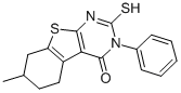 2-MERCAPTO-7-METHYL-3-PHENYL-5,6,7,8-TETRAHYDRO-3H-BENZO[4,5]THIENO[2,3-D]PYRIMIDIN-4-ONE CAS#: 299919-85-0