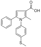 2-METHYL-1-[4-(METHYLTHIO)PHENYL]-5-PHENYL-1H-PYRROLE-3-CARBOXYLIC ACID CAS#: 306936-46-9