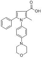 2-METHYL-1-(4-MORPHOLINOPHENYL)-5-PHENYL-1H-PYRROLE-3-CARBOXYLIC ACID CAS#: 306936-22-1