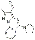 2-METHYL-5-PYRROLIDIN-1-YLPYRAZOLO[1,5-A]QUINAZOLINE-3-CARBALDEHYDE CAS#: 380388-49-8