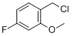 2-Methoxy-4-fluorobenzyl chloride CAS#: 157068-04-7