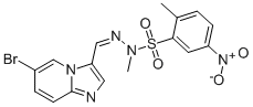 2-Methyl-5-nitro-1-benzenesulfonic acid 2-[(6-bromoimidazo[1,2-a]pyridin-3-yl)methylene]-1-methylhydrazide CAS#: 372196-67-3
