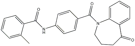 2-Methyl-N-[4-[(2,3,4,5-tetrahydro-5-oxo-1H-1-benzazepin-1-yl)carbonyl]phenyl]benzamide CAS#: 137976-61-5