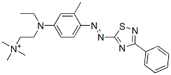 [2-[N-ethyl-4-[(3-phenyl-1,2,4-thiadiazol-5-yl)azo]-m-toluidino]ethyl]trimethylammonium CAS#: 31616-66-7