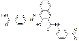 2-Naphthalenecarboxamide, 4-4-(aminocarbonyl)phenylazo-3-hydroxy-N-(3-nitrophenyl)- CAS#: 163879-74-1