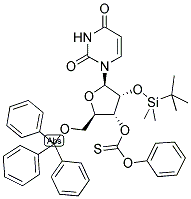 2'-O-(TERT-BUTYLDIMETHYLSILYL)-3'-O-(PHENOXYTHIONCARBONYL)-5'-O-TRITYLURIDINE CAS#: 130860-11-6