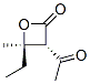 2-Oxetanone, 3-acetyl-4-ethyl-4-methyl-, cis- (9CI) CAS#: 136814-00-1