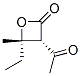 2-Oxetanone, 3-acetyl-4-ethyl-4-methyl-, trans- (9CI) CAS#: 136814-10-3
