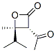 2-Oxetanone, 3-acetyl-4-methyl-4-(1-methylethyl)-, trans- (9CI) CAS#: 136814-05-6