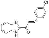 2-Propen-1-one, 1-(1H-benzimidazol-2-yl)-3-(4-chlorophenyl)- CAS#: 36998-77-3