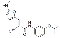 2-Propenamide,  2-cyano-3-[5-(dimethylamino)-2-furanyl]-N-[3-(1-methylethoxy)phenyl]- CAS#: 362693-02-5