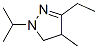 2-Pyrazoline,  3-ethyl-1-isopropyl-4-methyl-  (8CI) CAS#: 33063-78-4