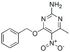 2-Pyrimidinamine, 4-methyl-5-nitro-6-(phenylmethoxy)- CAS#: 160948-33-4