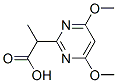 2-Pyrimidineacetic acid, 4,6-dimethoxy--alpha--methyl- (9CI) CAS#: 134866-84-5