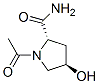 2-Pyrrolidinecarboxamide,1-acetyl-4-hydroxy-,(2S-trans)-(9CI) CAS#: 33996-27-9