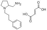 2-Pyrrolidinemethanamine, 1-(3-propylphenyl)-, (-)-, (E)-2-butenedioat e (1:1) CAS#: 142469-99-6