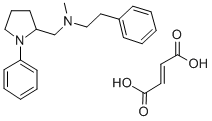 2-Pyrrolidinemethanamine, N-methyl-1-phenyl-N-(2-phenylethyl)-, (-)-, (E)-2-butenedioate (1:1) CAS#: 142469-80-5