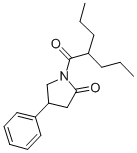 2-Pyrrolidinone, 1-(1-oxo-2-propylpentyl)-4-phenyl- CAS#: 137427-76-0