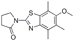 2-Pyrrolidinone, 1-(6-methoxy-4,5,7-trimethyl-2-benzothiazolyl)- CAS#: 120165-64-2