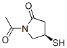2-Pyrrolidinone, 1-acetyl-4-mercapto-, (R)- (9CI) CAS#: 162753-54-0