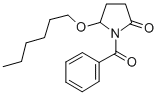 2-Pyrrolidinone, 1-benzoyl-5-(hexyloxy)-, (+-)- CAS#: 136410-23-6