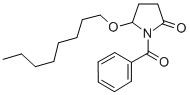 2-Pyrrolidinone, 1-benzoyl-5-(octyloxy)-, (+-)- CAS#: 136410-25-8