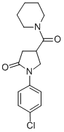 2-Pyrrolidinone, 1-(p-chlorophenyl)-4-piperidinocarbonyl- CAS#: 39630-15-4