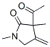 2-Pyrrolidinone, 3-acetyl-1,3-dimethyl-4-methylene- (9CI) CAS#: 126863-12-5