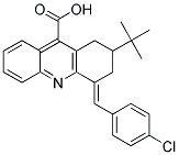 2-TERT-BUTYL-4-(4-CHLORO-BENZYLIDENE)-1,2,3,4-TETRAHYDRO-ACRIDINE-9-CARBOXYLIC ACID CAS#: 380437-35-4
