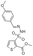 2-Thiophenecarboxylic acid, 3-((((4-methoxyphenyl)methylene)hydrazino) sulfonyl)-, methyl ester CAS#: 145865-77-6