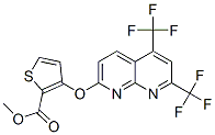 2-Thiophenecarboxylicacid,3-[[5,7-bis(trifluoromethyl)-1,8-naphthyridin-2-yl]oxy]-,methylester(9CI) CAS#: 339009-52-8