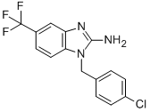 2-amino-1-(4-chlorobenzyl)-5-trifluoromethylbenzimidazole CAS#: 150493-34-8