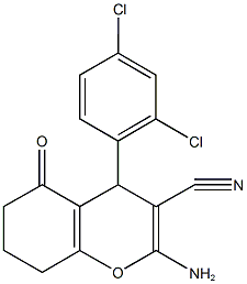 2-amino-4-(2,4-dichlorophenyl)-5-oxo-5,6,7,8-tetrahydro-4H-chromene-3-carbonitrile CAS#: 315245-07-9