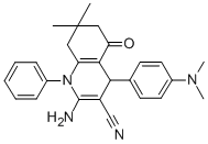 2-amino-4-[4-(dimethylamino)phenyl]-7,7-dimethyl-5-oxo-1-phenyl-1,4,5,6,7,8-hexahydro-3-quinolinecarbonitrile CAS#: 312275-77-7
